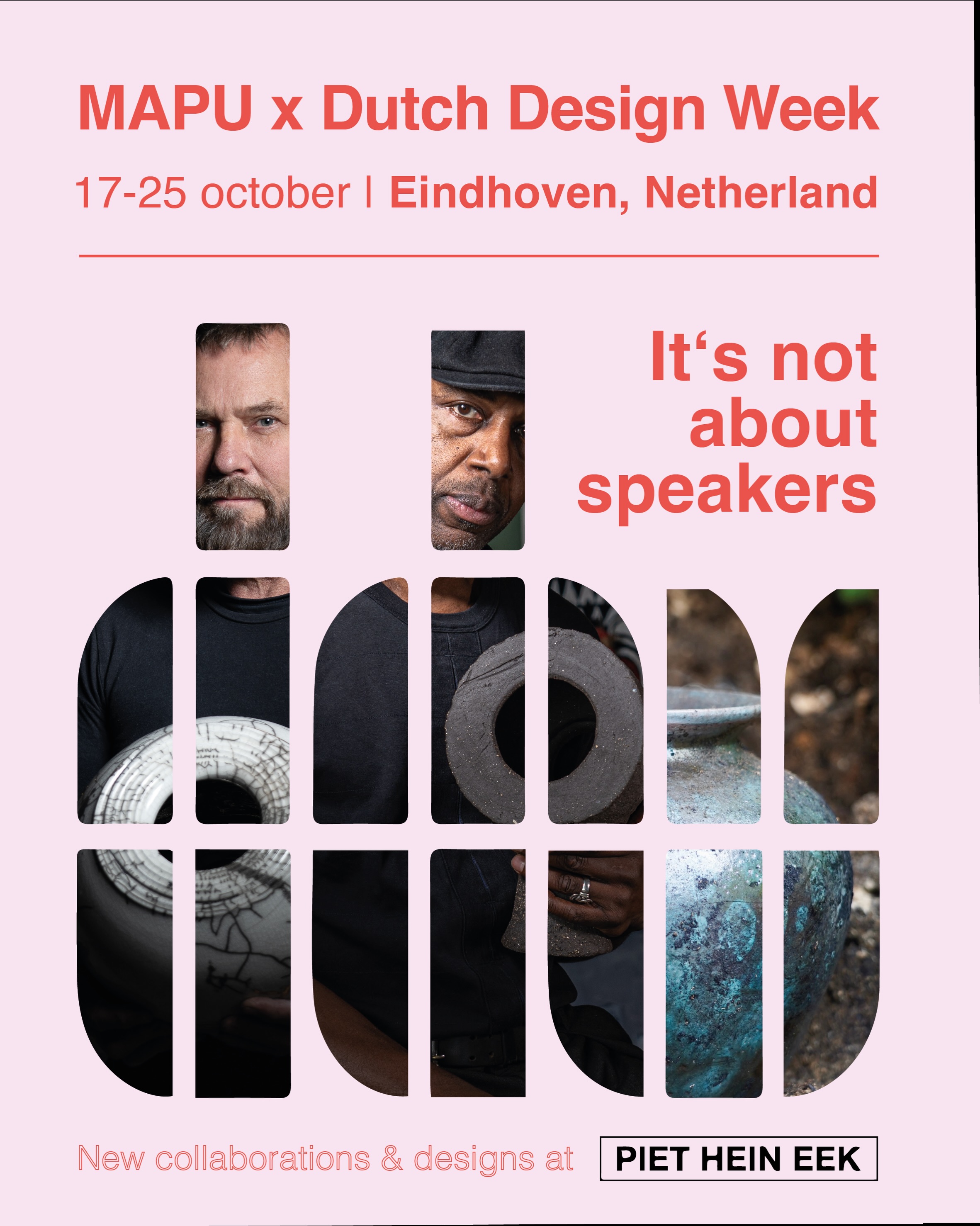 Mapu Speakers explores how traditional craft can shape contemporary technology. For @dutchdesignweek we co-create unique loudspeakers together with ceramicists Steven Dahlberg & Martin Mindermann, connecting people, place, material and sound. RETHINK CRAFTS, RETHINK PRODUCTION METHODS! Traditional c…